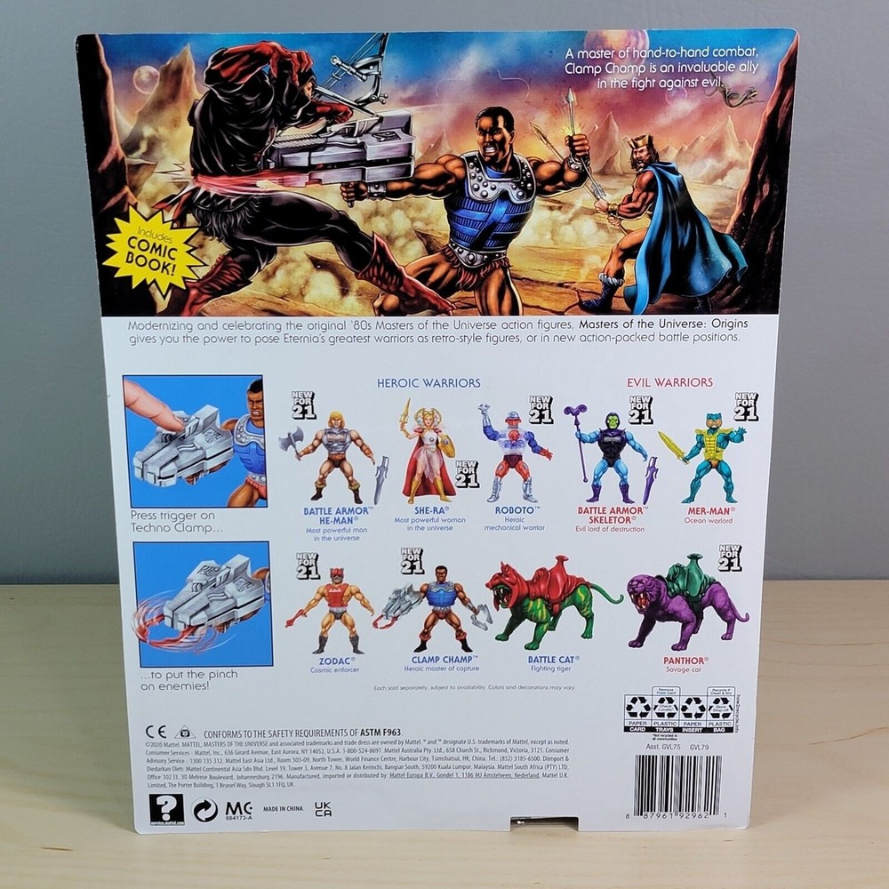 Clamp Champ Masters of the Universe MUTO Origins 2021 Mattel Deluxe Action Fig - Picture 4 of 5